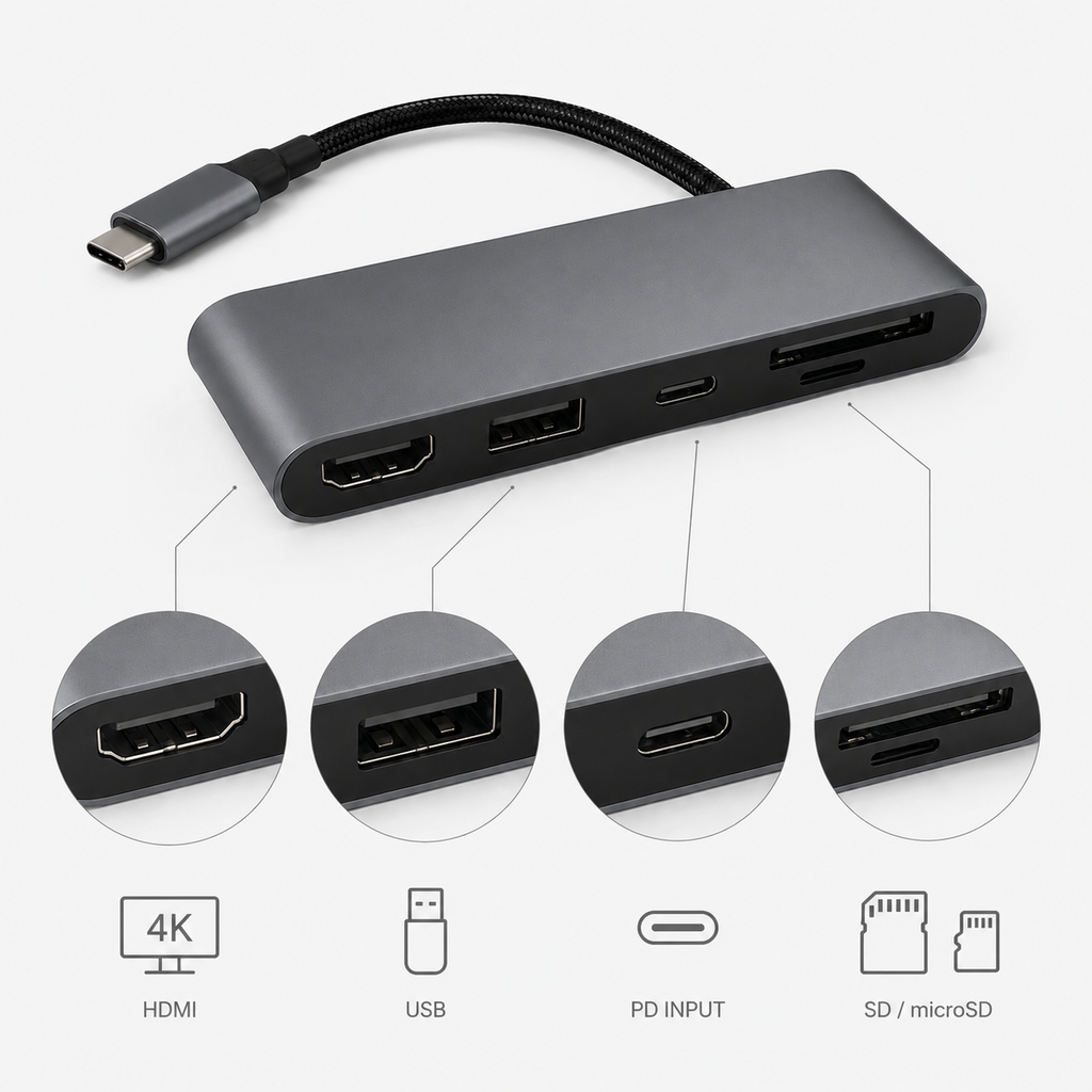 LinkDock Mobile USB-C Hub