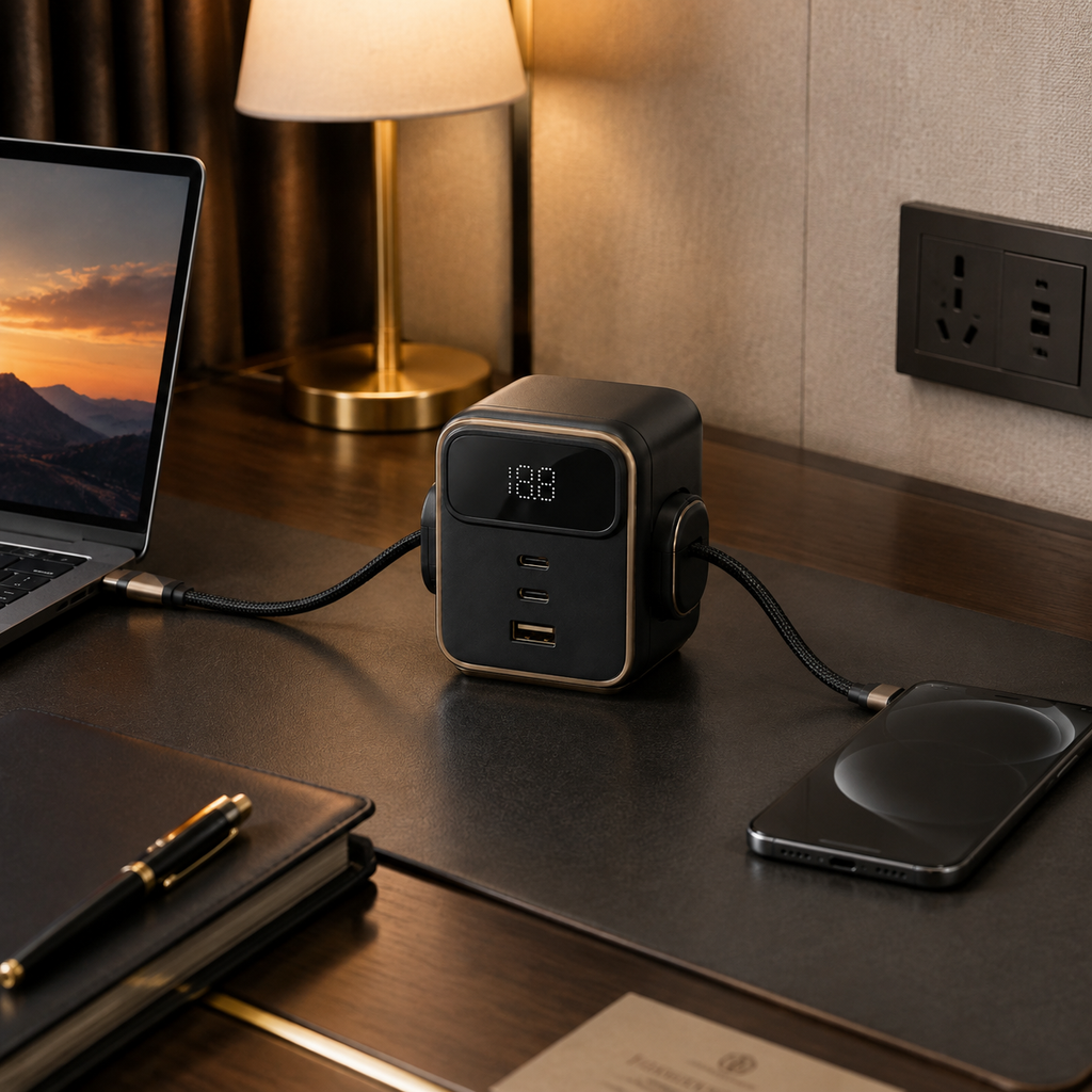 LuxeLink 140W Retractable Charger